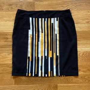 Worthington knee length striped skirt